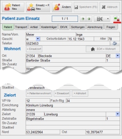 sub dispo paterfassung