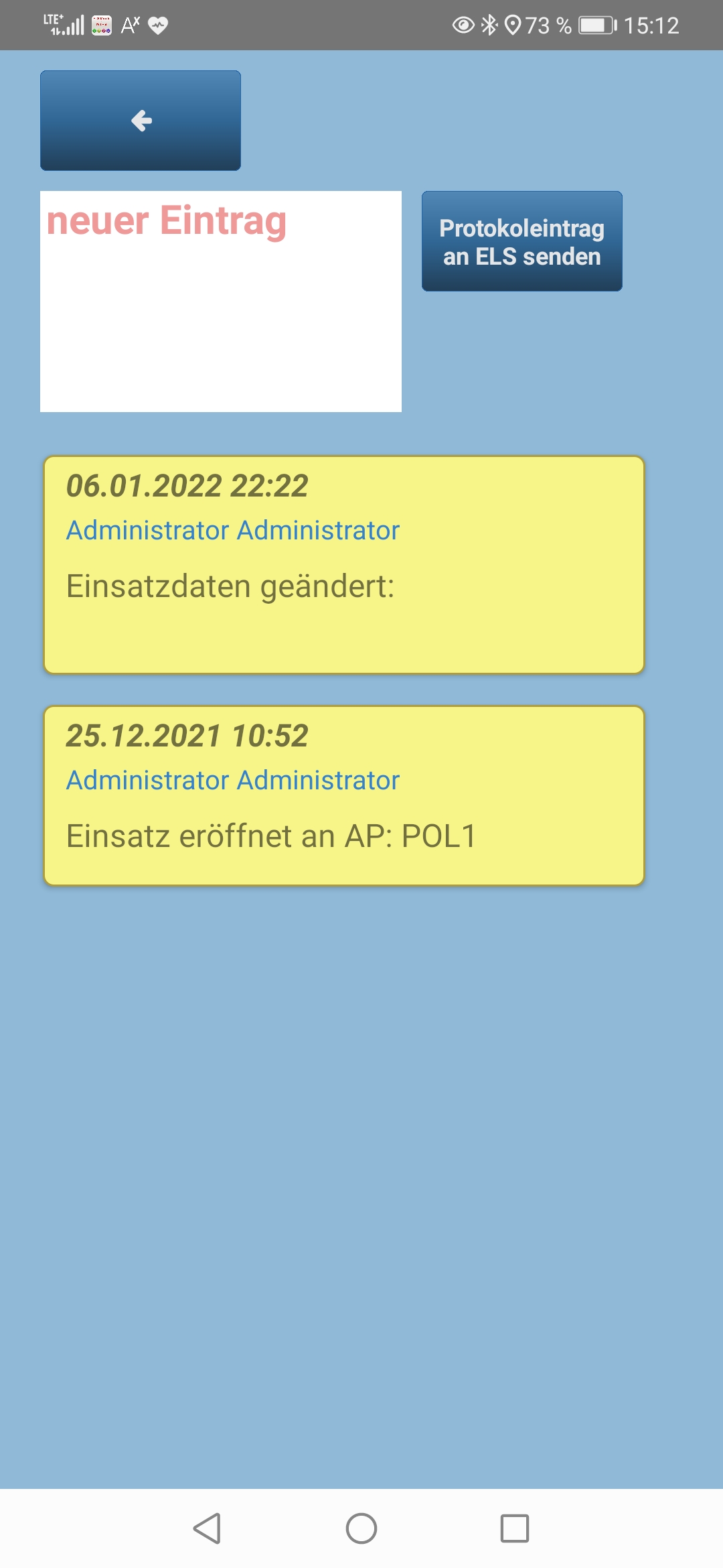 tab blau protokoll